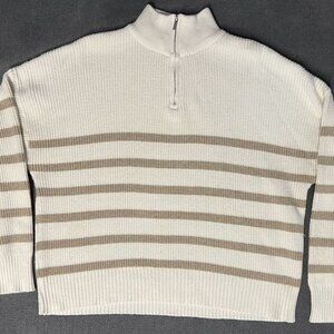 A warm sweater with a zipper